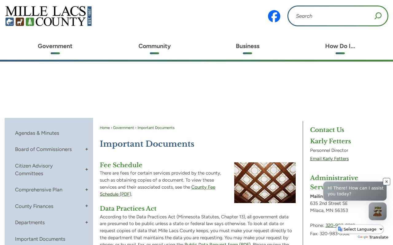 Milaca court docket distinction from county data practices documents