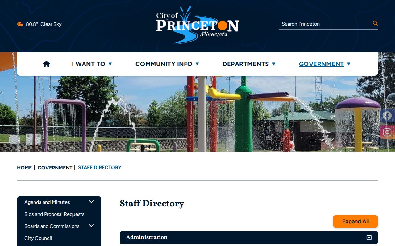 Princeton court docket records and Princeton city staff directory